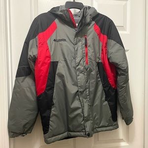 Columbia Youth Black and Red Sportswear Winter Jacket Size 14/16 Kids